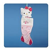 Hello Kitty Plush Head Holiday Stocking